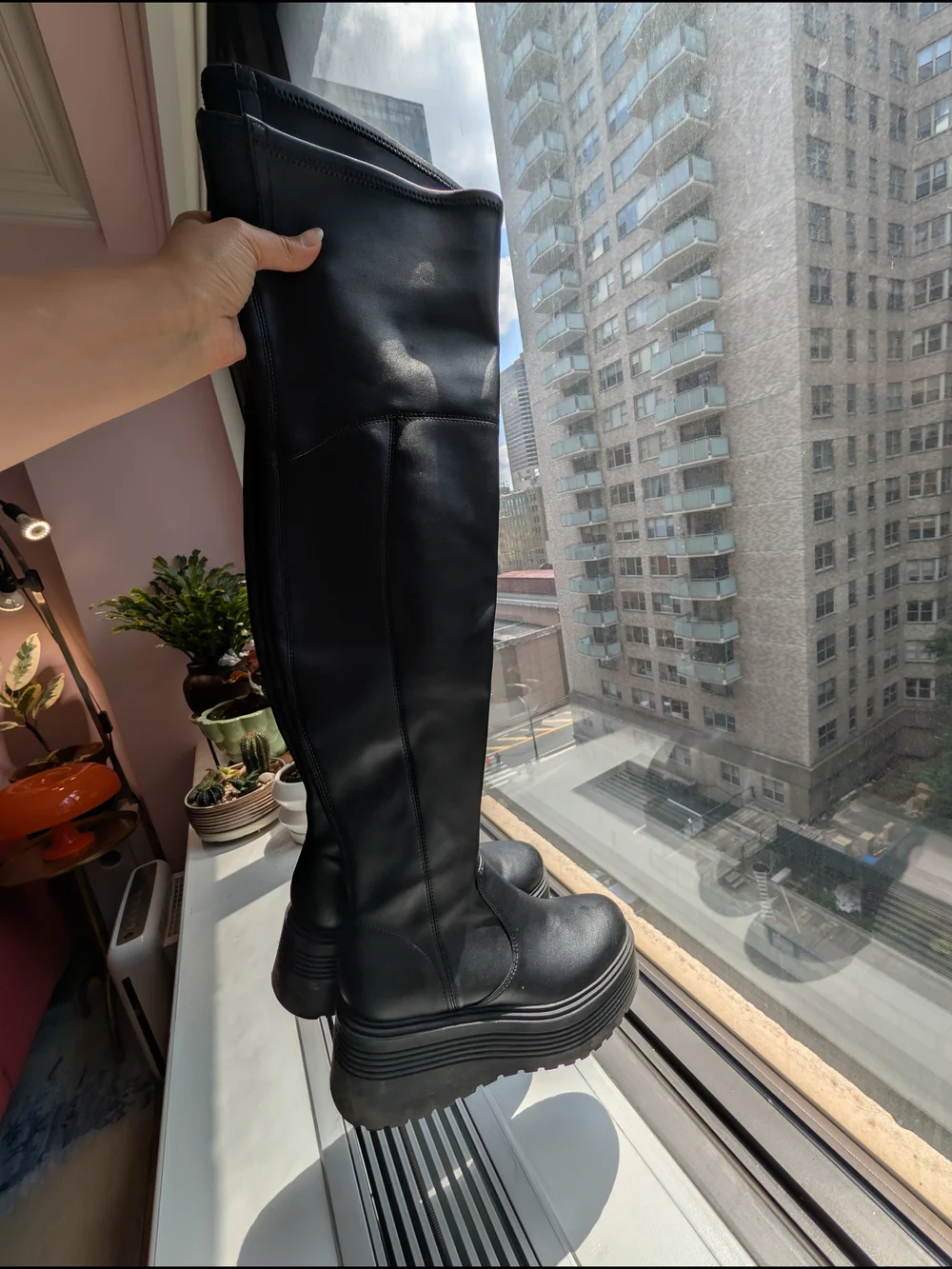 Nine West Black Vegan Leather Ankle Boots with Zip